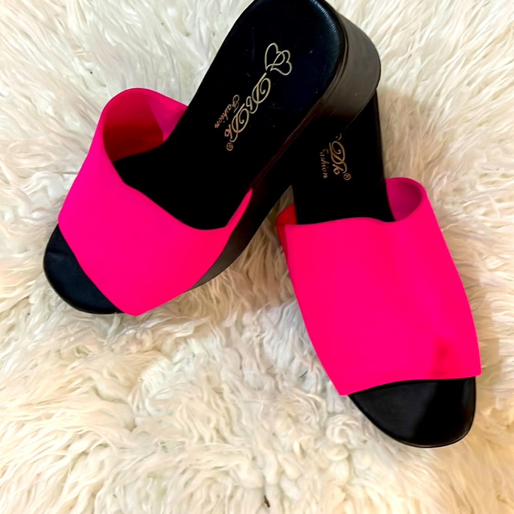 Hot Pink Boutique Platforms